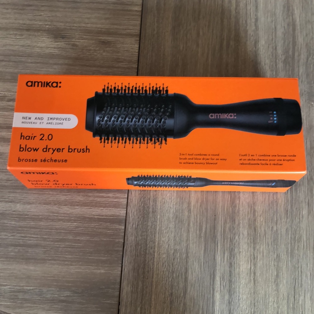 Amika hair 2.0 blow dryer brush new and improved.